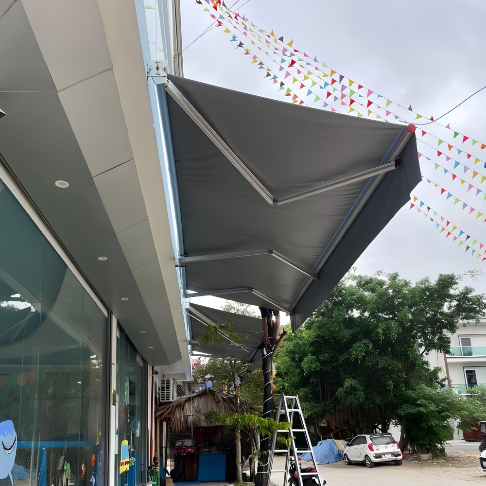Thi Công Mái Hiên Di Động Đẹp Ngoài Trời